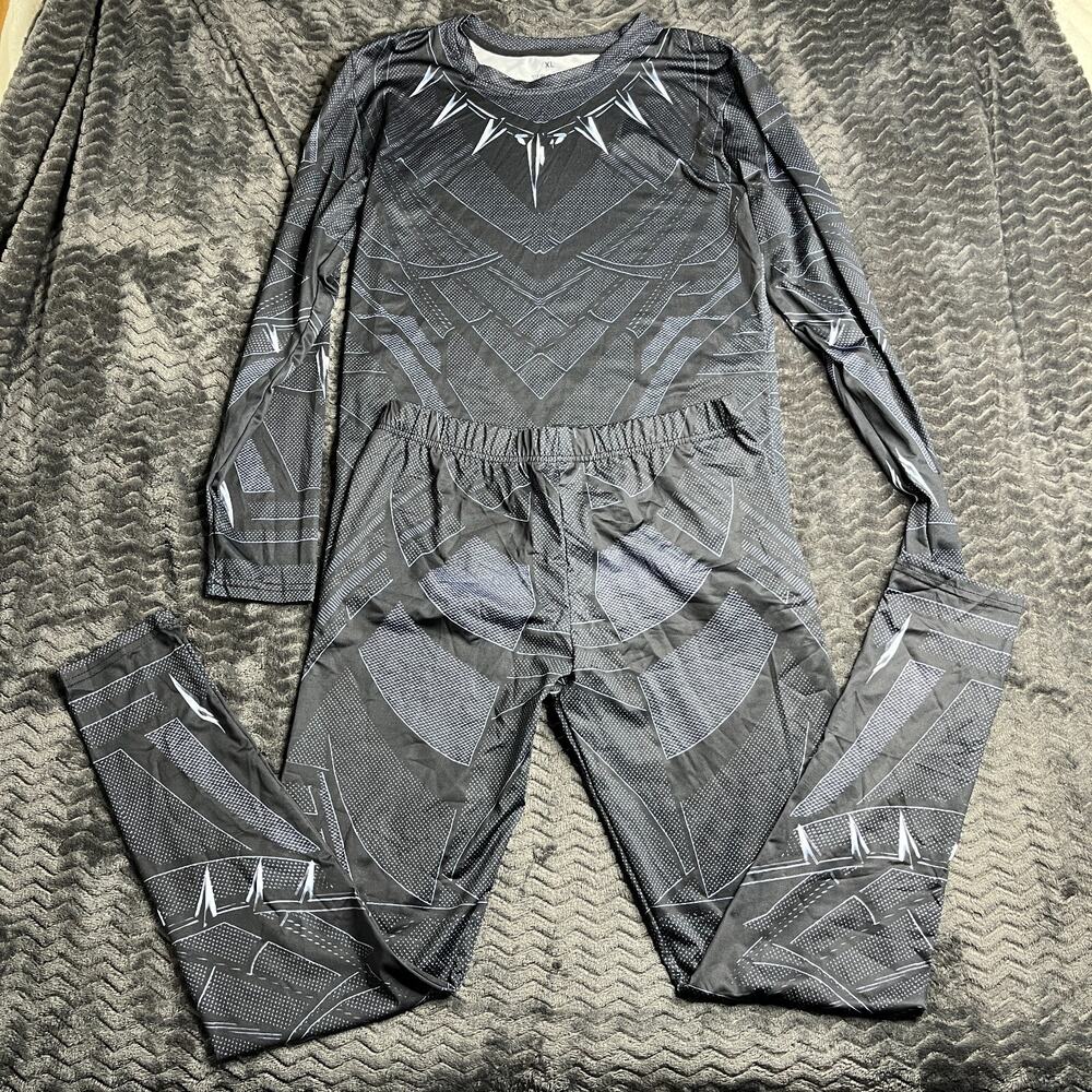 Mens Marvel Black Panther Halloween Costume set Size XL